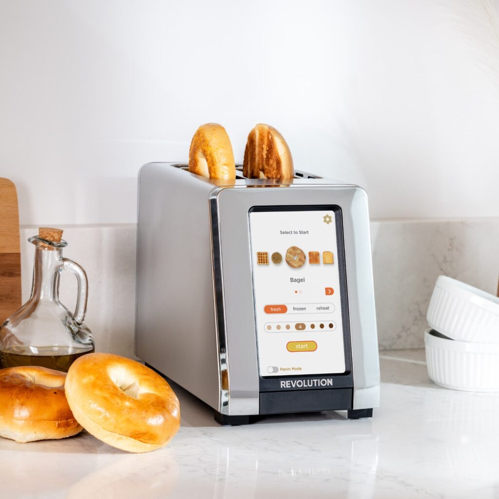 Smart toaster with touchscreen
